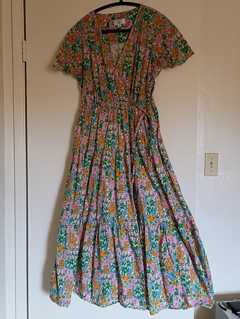 J. Crew X Liberty Fabric - Floral Wrap Maxi Dress